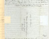 Document manuscrit, écrit en noir et blanc sur du papier jauni et parfois hachuré.